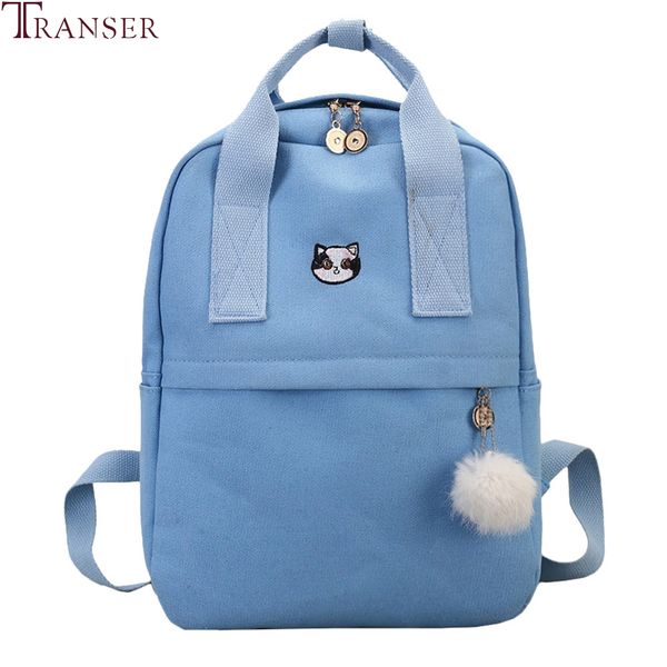 

transer fashion women backpack for school teenagers girls fashion school bag ladies canvas backpack female bookbag mochila #40
