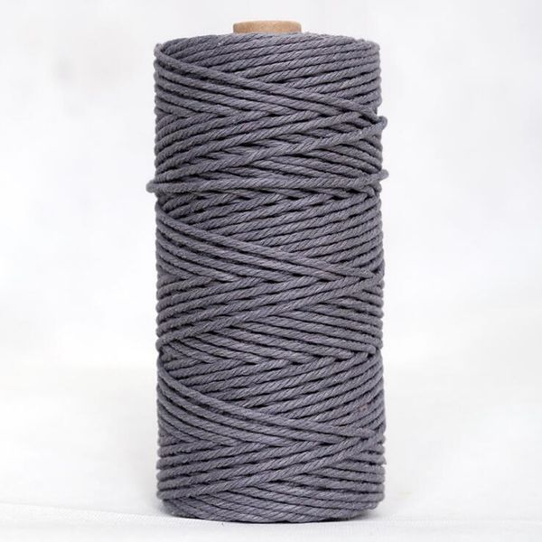 

3 мм * 100 м (около 109 футов) Веревка из хлопкового шнура, сделай сам Макраме Шнур Наст