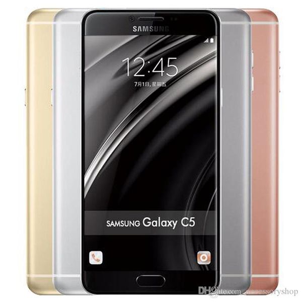 

refurbished original samsung galaxy c5 c5000 dual sim 5.2 inch octa core 4gb ram 32gb 64gb rom 16mp 4g lte android mobile phone dhl 1pc