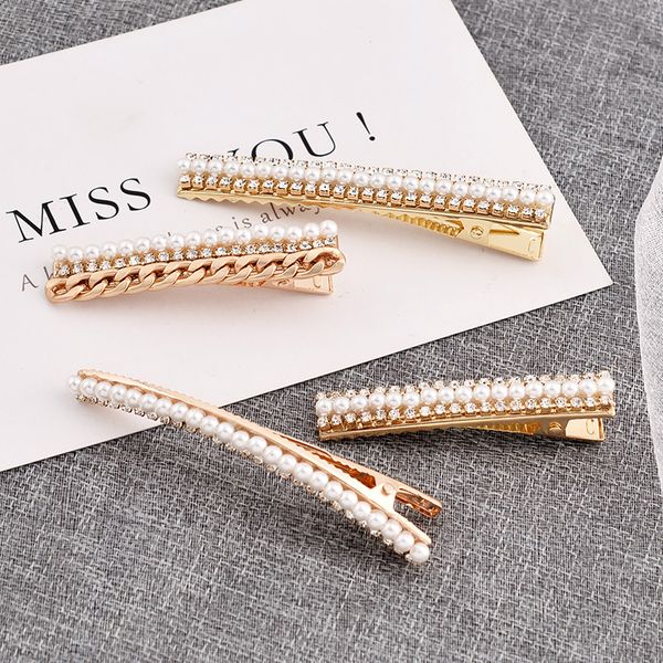 

easya simulated pearl series hairpin hair accessories elegant crystal wedding headwear hair clips for bridal girls