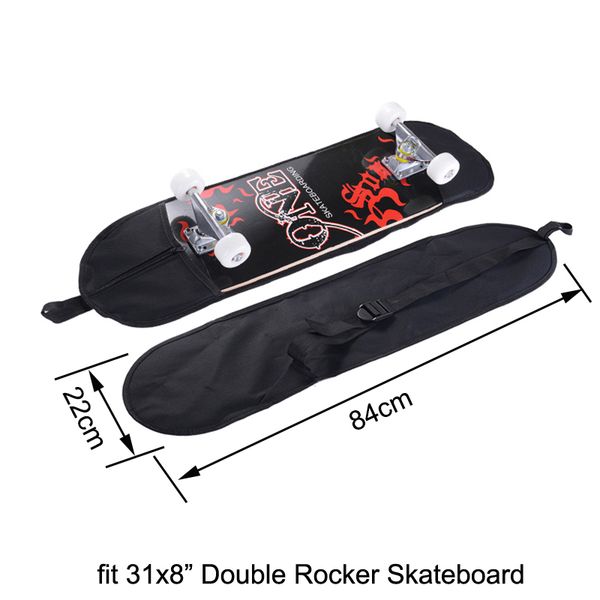 

skateboard carry bag backpack carrier for 31"x 8" double rocker skateboard