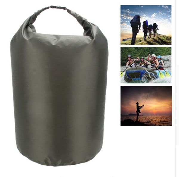 

portable 70l waterproof dry bag outdoor camping phone holder clothes compressed storage bag for water sports canoe kayak rafting