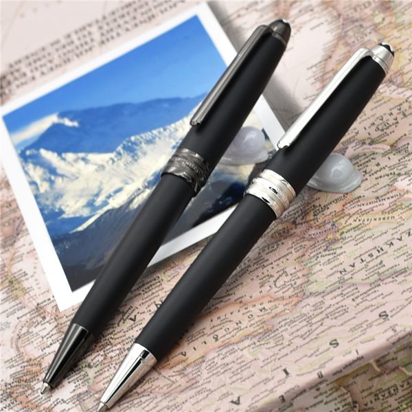 

163 matte black classique roller ball pen ballpoint and fountain pens school office option for stationery writing gift