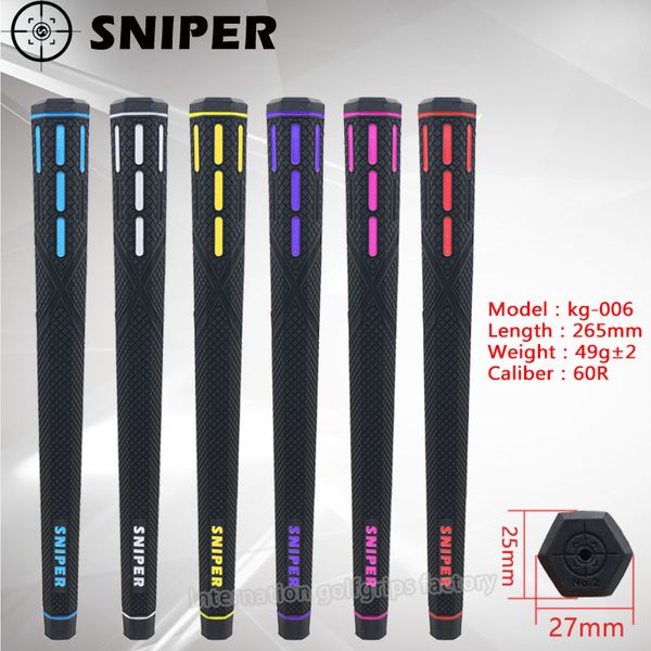Maniglia esagonale con impugnatura standard Sniper Golf grip 6 colori per scegliere la spedizione gratuita sconto quantità grande