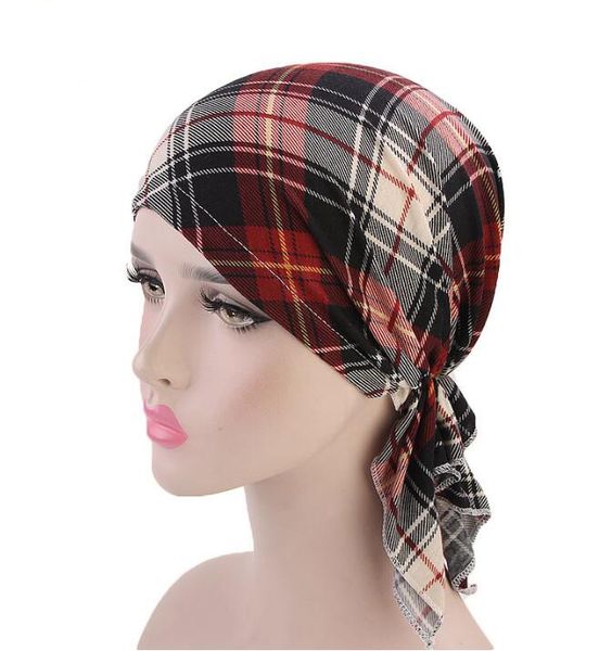 Hot Nuove Donne di Design Bandana Sciarpa Pre Legato Chemio Cappello Ragazze Signore Moda Beanie Turbante Bowknot Coda Lunga Testa Cap di Alta Qualità