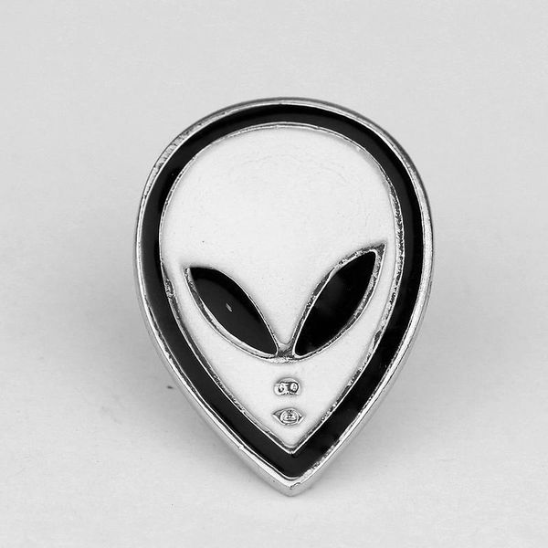 

small size alien brooches pins for clothes backpack suit shirt collar lapel pins women men children cute badge wholesale broach, Gray