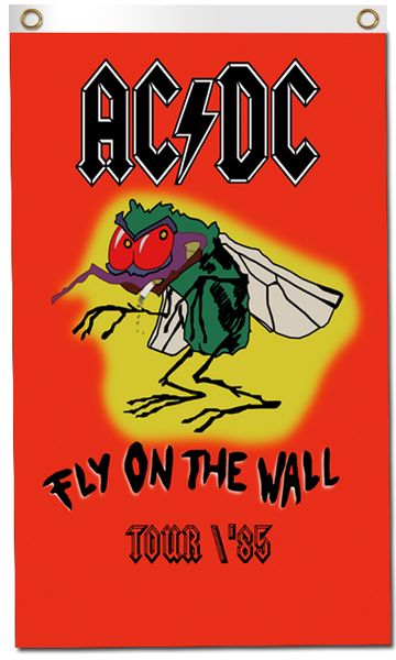 ACDC FLAG 3x5FT 90x150CM TWO GROMMETS