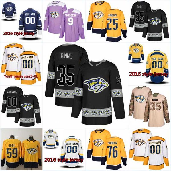 

New Season Nashville Predators Jersey 92 Ryan Johansen 64 Mathieu Olivier 36 Zac Rinaldo 10 Colton Sissons 15 Craig Smith Hockey Jerseys