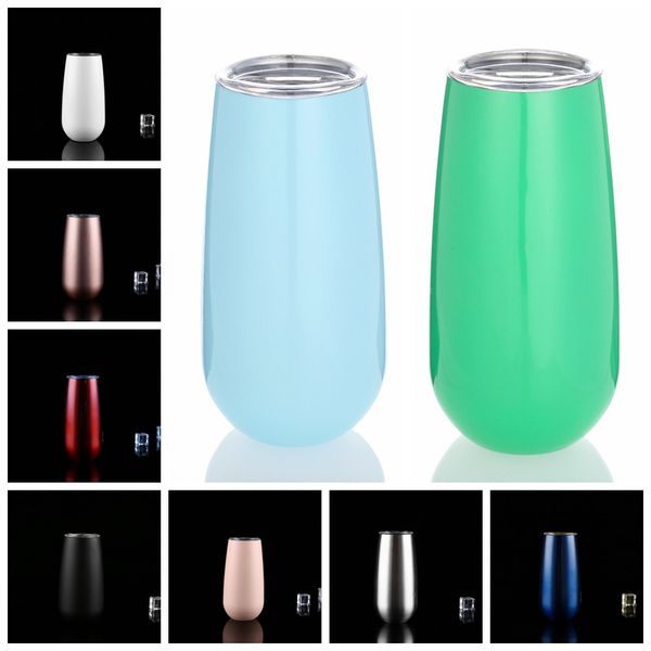 

6oz egg cup wine gla e tumbler 9 color temle tainle teel double walled vacuum in ulated mug with lid hydration gear ooa5362