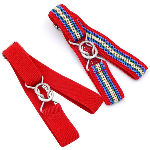 

250pcs / lot children elastic stretch wiast strap candy color boys metal buckle girls waist belt, Black;brown