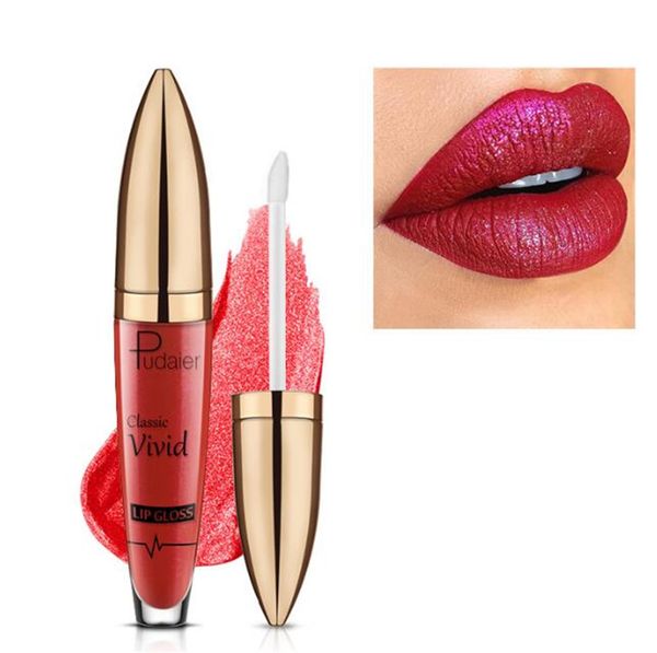 Pudaier 18 Cores Matte Lip Gloss Cosméticos Longo Longo Vermelho Lábio Vermelho Batom à prova d'água DHL Frete Grátis