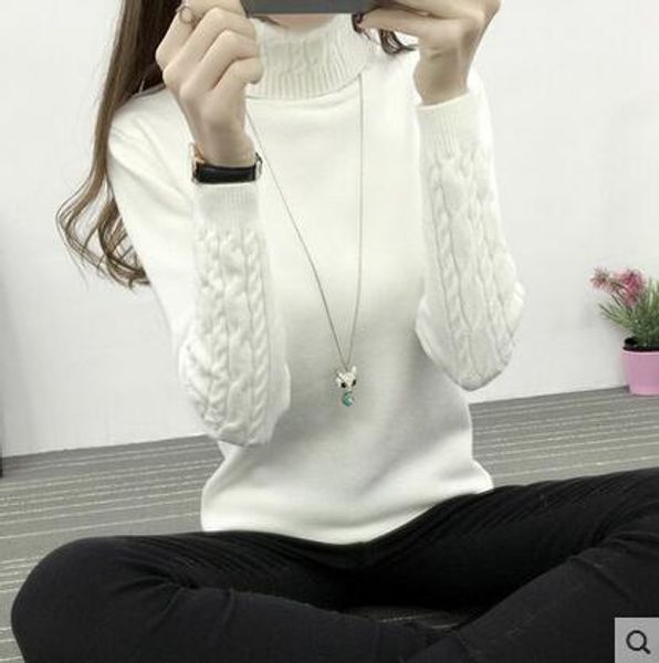 

tx1935 wholesale 2017 new autumn winter selling women's fashion casual warm nice sweater, White;black