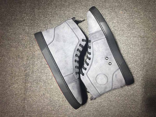 

usah Cheap red bottoms sneakers for men with Spikes black suede fashion casual mens shoes ,2018 men leisure trainer footwear size:36-46