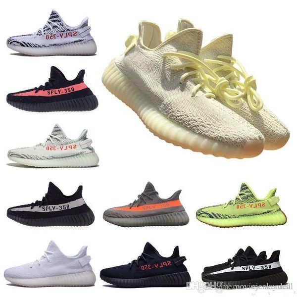 

2018 Sply 350 V2 Peanut butter sesame Black Red Ice Yellow Zebra Blue Tint Semi Frozen Yellow Gum Sole Beluga 2.0 Sport Shoes