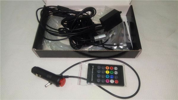 

6 meter rgb fiber optic atmosphere lamps by app control car interior light ambient light decorative dashboard door car styling