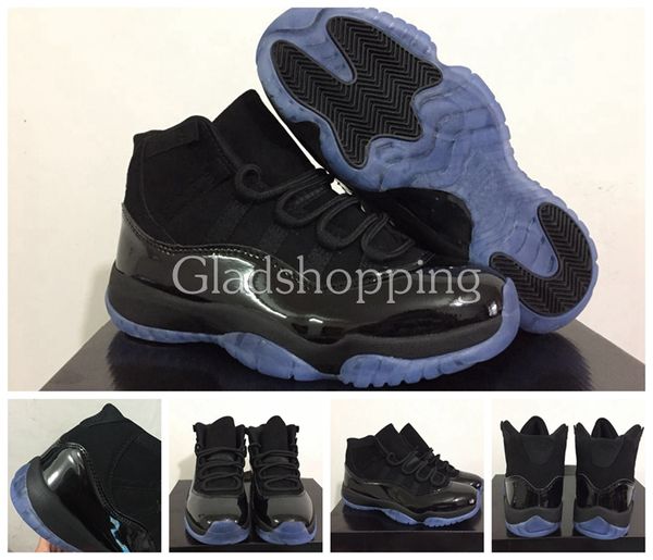 

11 prom night blackout concord win like 82 96 space jam heiress black wool grey suede 11s women men basketball sneakers with box