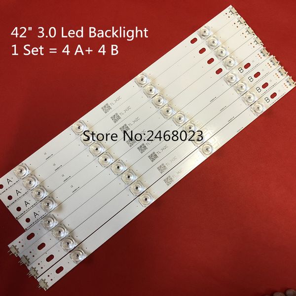 

825mm led backlight strip 8 leds for lg 42 inch tv innotek drt 3.0 42" 6916l 1709b 1710b 1957e 1956e 6916l-1956a 6916l-1957a