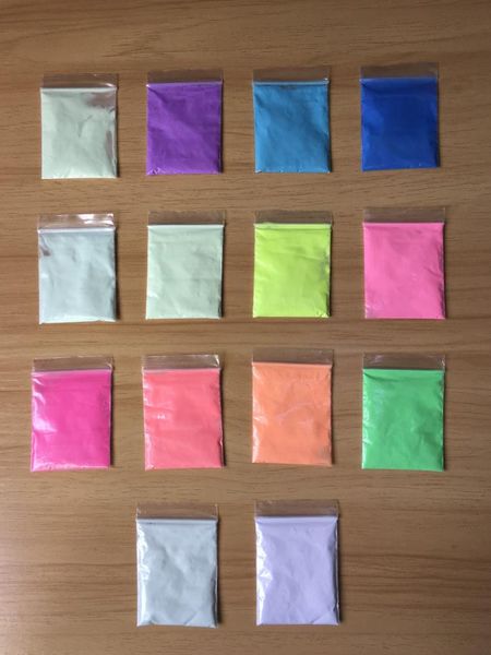 

fluorescent bright glow in the dark powder paint luminous pigment graffiti pluminescent dust coating diy for nail body paint, Silver;gold