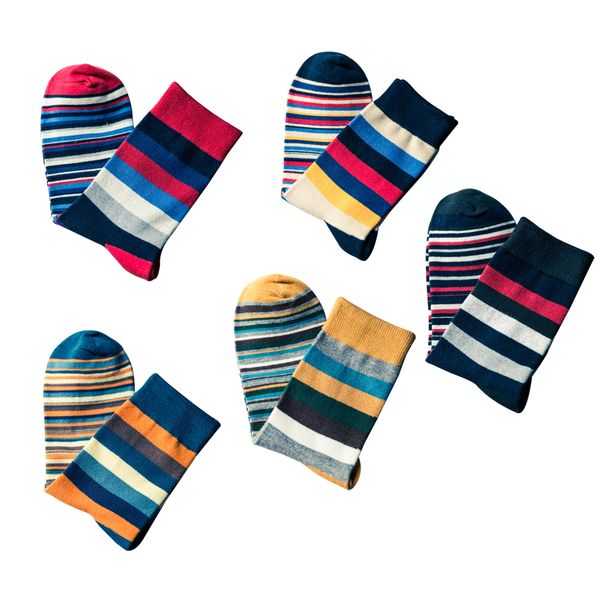 

5 pairs colorful mens socks anti-skid comfortable socks long for men, Black