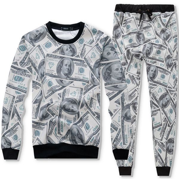 

Autumn O Neck Sweatshirts with Pants Designer Two piece set Tracksuit Men Clothing Long Sleeve Hoodies Tracksuits
