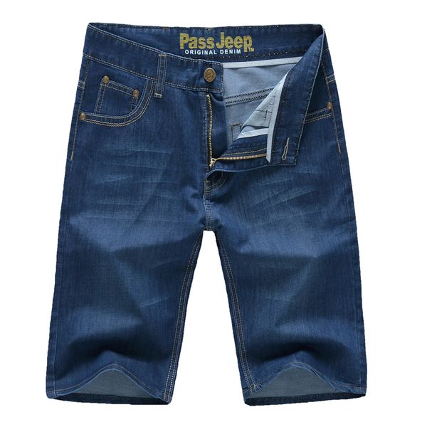 

fashion ceyun effect short pants men loose denim shorts men 2018 new europe straight designer jeans, Blue