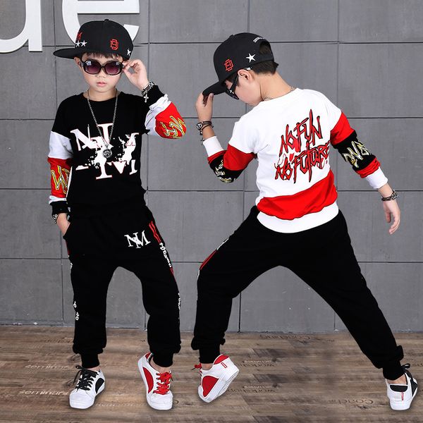 

kids clothing boys sports sets letter sweatshirt pants 2 pcs suit christmas clothes autumn child long sleeve home clothing dhl hh7-1750, Blue;gray