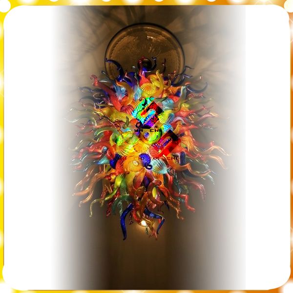 

chihuly style transparency blown glass pendant lamps 100% handmade borosilicate glass modern art decor led chandelier high light for home