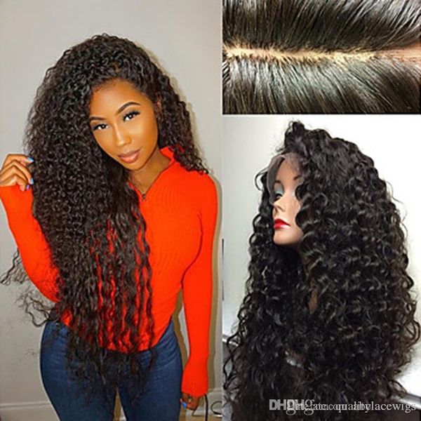150 Density Natural Looking Brazilian Hair Curly Jerry Curl Human