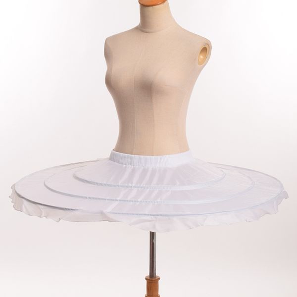 

new women ballet skirt crinoline hoop bustle skirt pannier tutu petticoat, Black