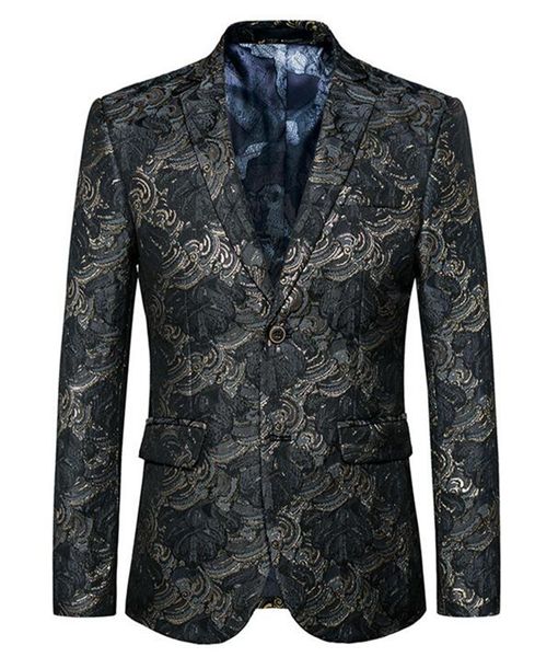

han edition high-end men's winter europe and the united states the new boutique big yards host color suit jacket 258 / m-6xl, White;black