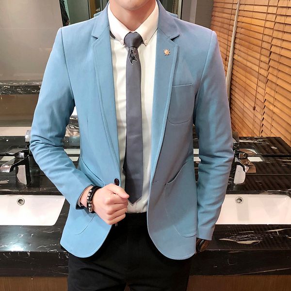 

loldeal mens slim fit suits casual solid lightweight blazer jackets one button flap pockets, White;black