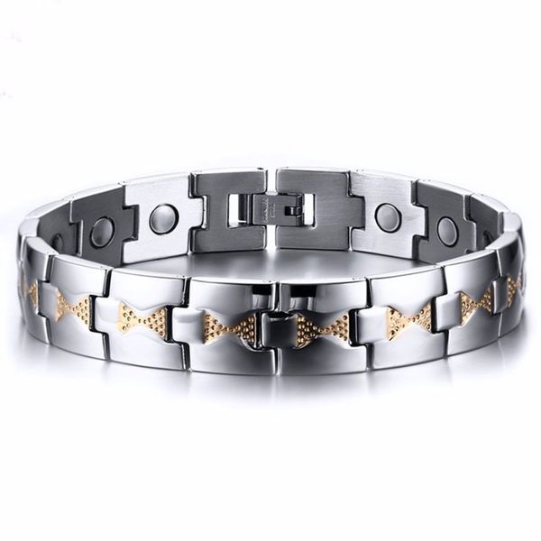 

new stainless steel strap silver wrist watch bracelet men women metal watchband bracelet bangle 13mm width, Black