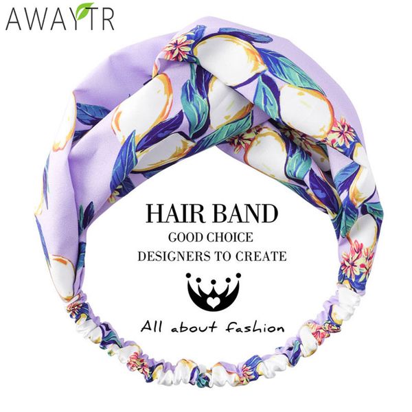 

1 pc headbands for girls woman soft fabric swan pattern design hair bands hoop cloth knot head bands women hair accessories