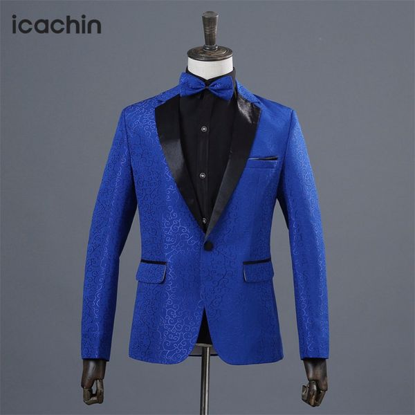 

mens floral blazer blue jackets men blazer hombre stage costumes for singers mens jacket, White;black