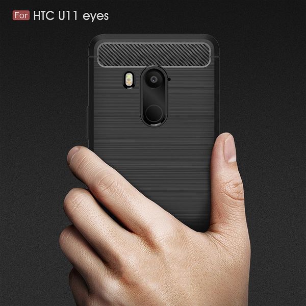 10PCS 2018 Neue Handy Fällen Für HTC U11 Plus Carbon Fiber schwere fall für HTC U11 augen U11 leben abdeckung Kostenloser versand