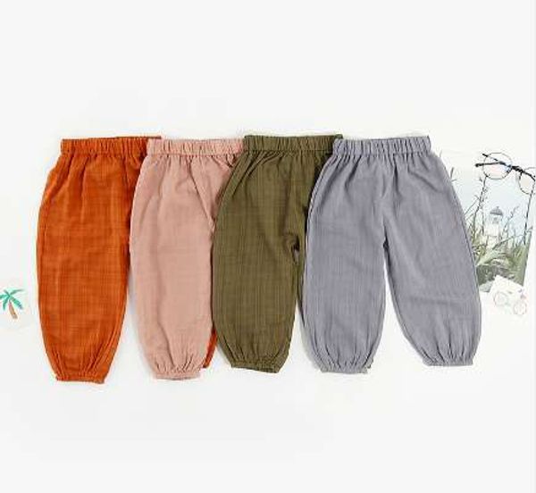 

children's long-sleeved cotton retro pants, tide fan boys girls cotton lanterns, harem pants, boys trousers, girls pants, Blue