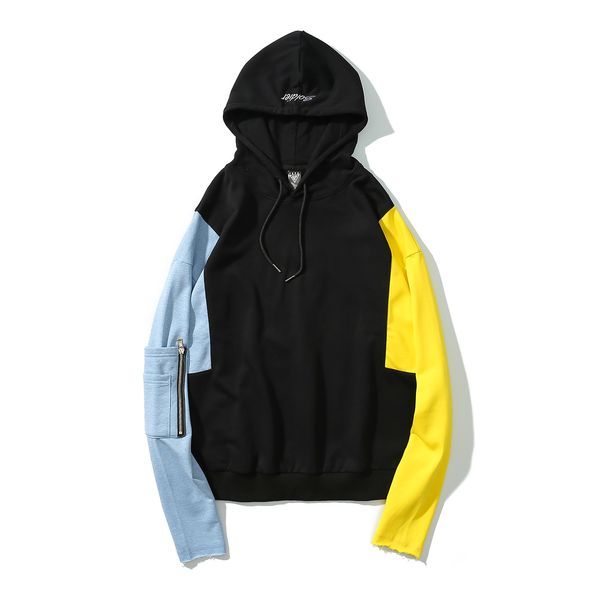 

tkpa lovers hoodies men women spring colors contract pullovers casual loose long sleeved sweatshirts, Black