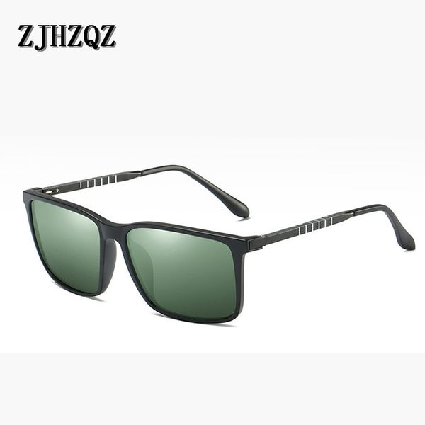 

brand design new metal polarized sunglasses men travel driving g15 blue brown black sun glasses classic male eyewear gafas, White;black