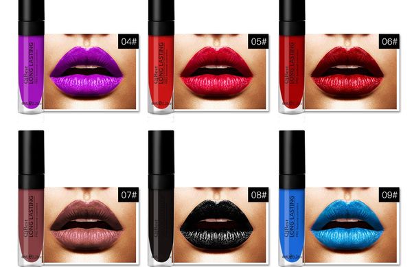 

qimakeup beauty 12 color waterproof tint lip gloss batom matt cosmetics
