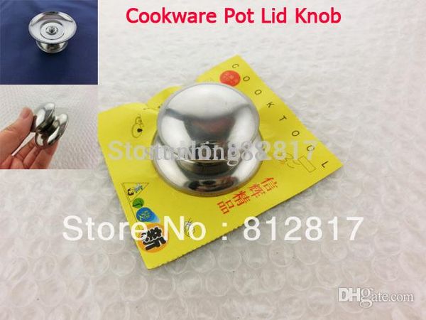 

wholesale-silver tone stainless steel 58mm diameter cookware pot pan lid knob