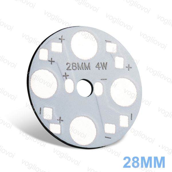 

теплоотвод алюминиевая основа 28 мм 4 вт 12 вт для downlight лампы прожектор алюминиевая пластина серебристо черный высокая мощность 1.5 мм