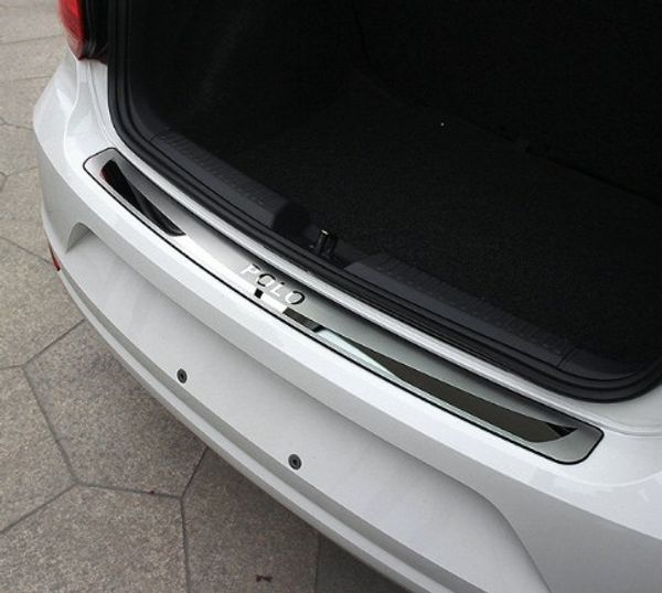 İç Arka Tampon Eşiği Araba Aksesuarları Gövde Trim VW Volkswagen Polo hatchback 2011-2014 Için