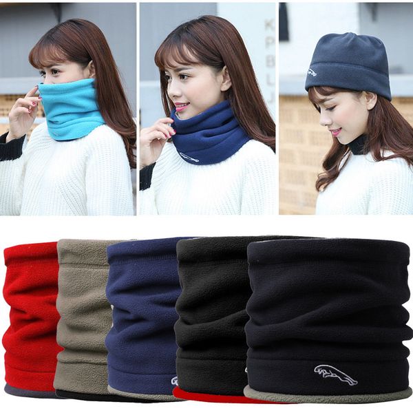 

thefound fashion women men fleece neck warmer hat ski wear scarf beanie