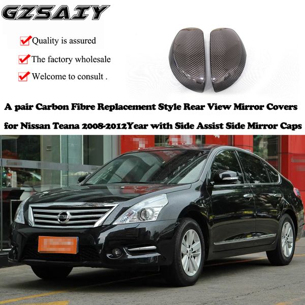 2019 Carbon Fibre Replacement Style Rear View Mirror Covers For