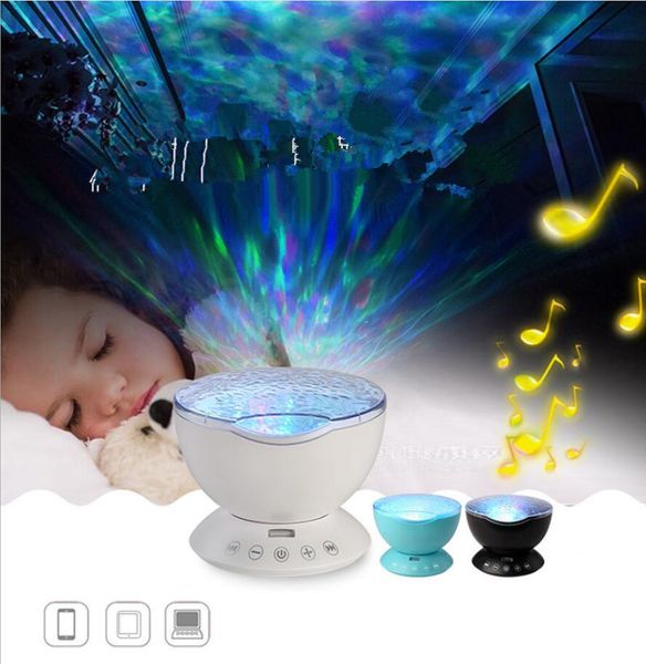 2019 Led Night Light Soothing Ocean Wave Music Projector Wave Ceiling Lamp With Speaker And Remote Control For Nursery Room From Susunna 12 67