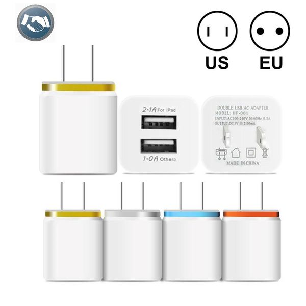 

Metal dual u b wall charging charger u eu plug 2 1a ac power adapter wall charger plug 2 port for iphone am ung xiaomi huawei