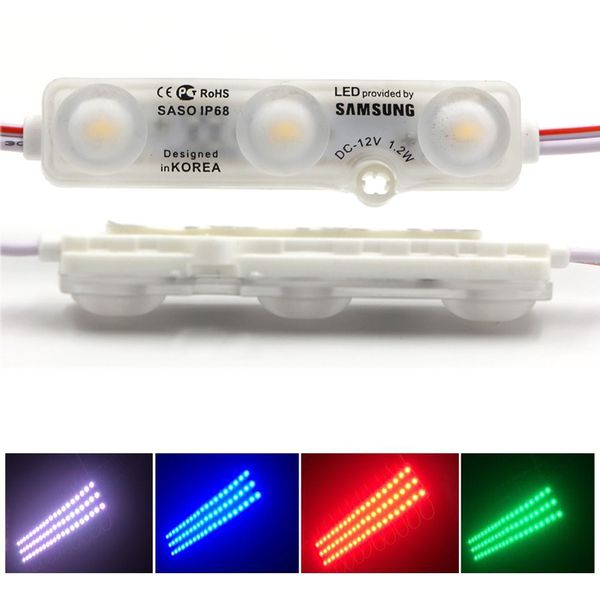 Sam Sung SMD 5730 LED Módulo Luzes Injeção LED Módulos com lente LED sinal de luz de fundo para letras de canal Publicidade banner de loja de luz