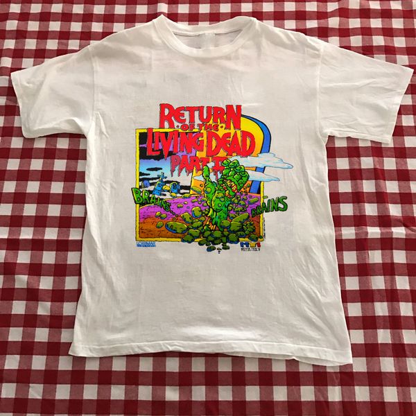 

1988 Возвращение живых мертвецов Часть 2 фильм ужасов футболка vtg 80s зомби репро