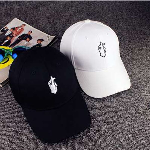 

voron love gestures finger embroider golf baseball cap men women snapback hats flipper little heart love sun truck hat gorras, Blue;gray