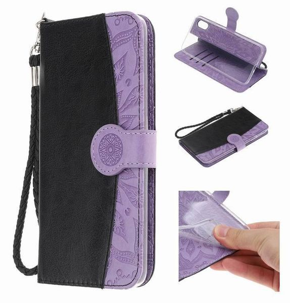 

retail stitching embossed phone leather case colorful phone cover kickstand pu wallet for samsung for iphone flip phone case